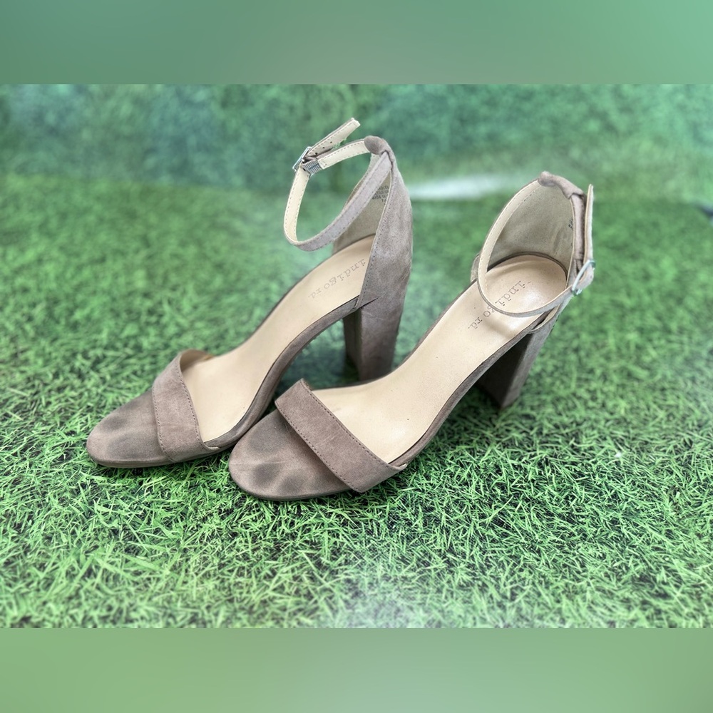 Women's Ankle Strap Block Heels Sandals Francesca's Heel Shoe Indigo M 7.5